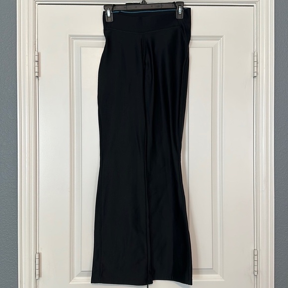 Columbia Black Wide Leg Leggings 9” Mid Rise‎ Size X-Small Omni Wick Retro Flare - Picture 2 of 7